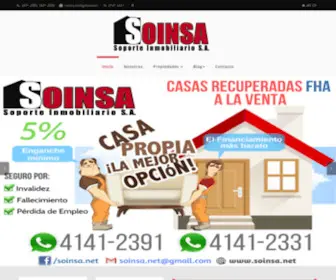 Soinsa.net(Venta de Casas en Guatemala) Screenshot