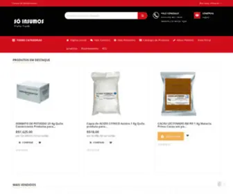 Soinsumos.com.br(SO INSUMOS DISTRIBUIDOR DE MATERIA PRIMA Insumos para alimentos SO INSUMOS fracionados) Screenshot