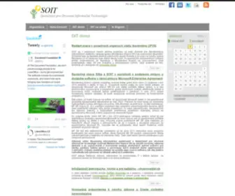 Soit.sk(Spoločnosť pre otvorené informačné technológie) Screenshot