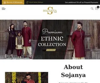 Sojanya.com(Buy Designer Ethnic Wear for Men) Screenshot