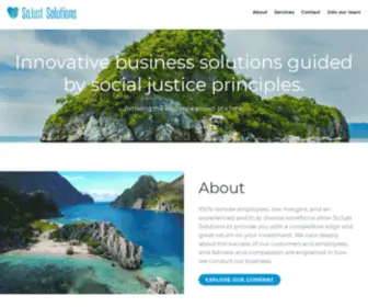 Sojustsolutions.com(Innovative business solutions guided by social justice principles) Screenshot