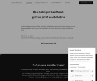 Soka-Onlineshop.de(Solinger kaufhaus) Screenshot