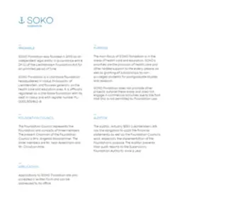 Soko-Fondation.org(SOKO Fondation) Screenshot