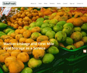 Sokofresh.co.ke(Rental Cold Storage and Market Linkage for Horticulture) Screenshot