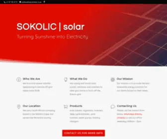 Sokolicsolar.co.za(Sokolic Solar) Screenshot