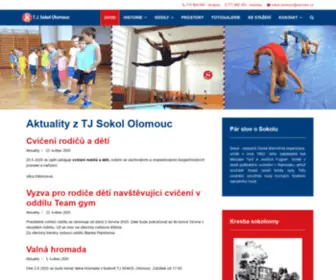 Sokololomouc.cz(Sokol Olomouc) Screenshot