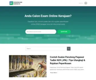 Sokongankerjaya.com(Sokongan kerjaya) Screenshot