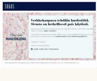 Sokos.fi(Sokos verkkokauppa) Screenshot