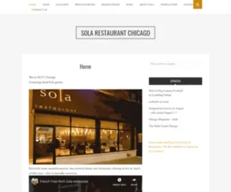 Sola-Restaurant.com Screenshot