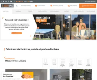 Solabaie.fr(Découvrez les menuiseries extérieures Solabaie) Screenshot