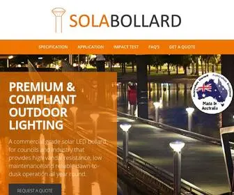 Solabollard.com.au(Commercial grade solar LED bollard) Screenshot