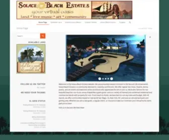 Solacebeach.com(Second Life land sales & estate management company) Screenshot