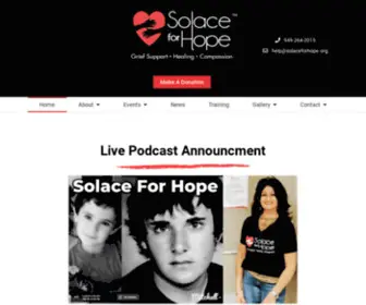 Solaceforhope.org(Solace For Hope) Screenshot