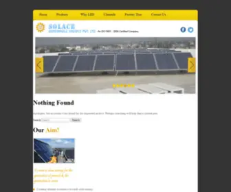 Solacepower.com(Global Leader of Solar Solutions) Screenshot