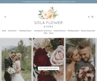 Solaflowerstore.com(Sola Flowers) Screenshot