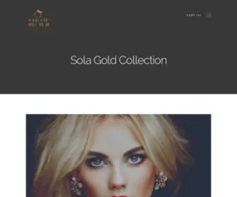 Solagoldcollection.com(SOLA GOLD) Screenshot