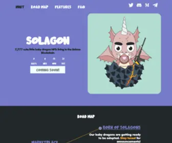 Solagon.io(The cutest baby dragon NFTs on Solana blockchain) Screenshot