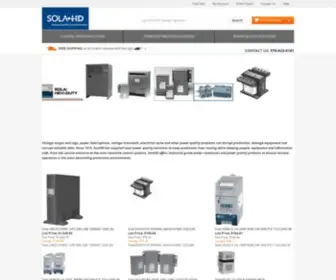 Solahdsales.com(SOLA HD Distributed by Wallco Industrial Electronics) Screenshot