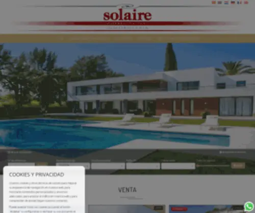 Solairealtea.com(Solaire International) Screenshot