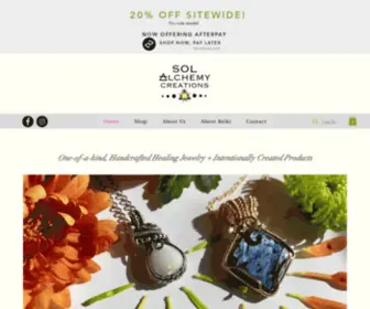 Solalchemycreations.com(Healing Jewelry) Screenshot