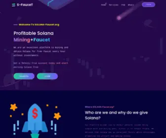 Solana-Faucet.org(Profitable Solana Mining) Screenshot