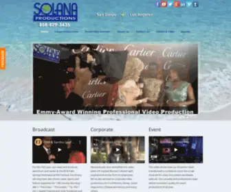 Solanaproductions.com(San Diego Video Production Services) Screenshot