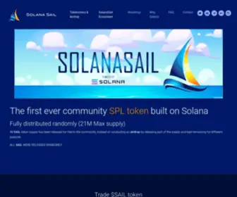 Solanasail.com(Solana) Screenshot