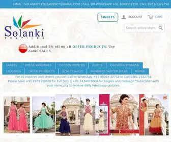 Solankitextileagency.com(Dress Material Wholesale) Screenshot