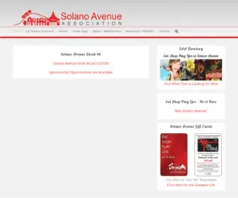 Solanoavenueassn.org(Solano Avenue Association (SAA)) Screenshot