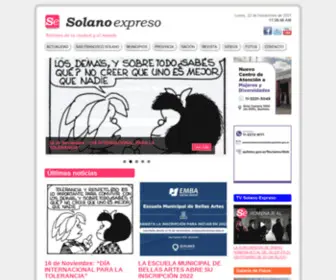 Solanoexpreso.com.ar(Periódico Solano Expreso) Screenshot