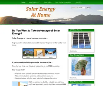 Solar-Energy-AT-Home.com(Facts About Solar Energy and Solar Power) Screenshot