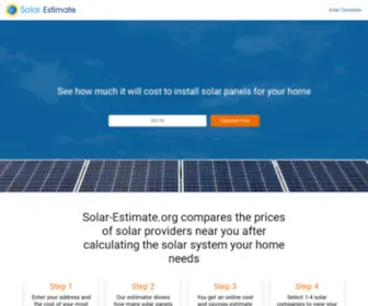 Solar-Estimate.org(Solar Estimate) Screenshot