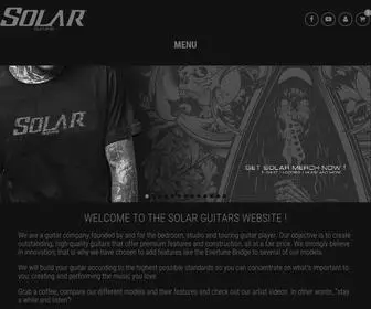 Solar-Guitars.com(The SOLAR GUITARS website) Screenshot