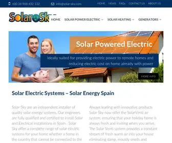 Solar-SKY.com(Solar Power Spain) Screenshot