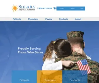 Solara.com(Solara Medical Supplies) Screenshot