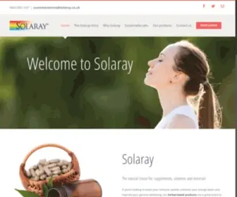 Solaray.co.uk(The natural choice for supplements) Screenshot