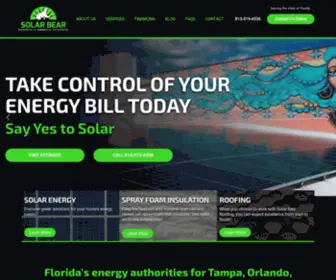 Solarbear.com(Tampa Home Solar Power & Orlando Solar Panel Company) Screenshot