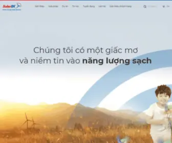 Solarbk.vn(Công ty CP ĐT & PT Năng Lượng Mặt Trời Bách Khoa) Screenshot