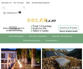 Solarcamp.dk(Solcellebelysning & Udstyr) Screenshot