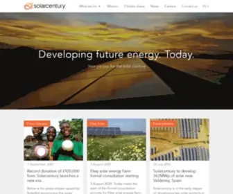 Solarcentury.co.uk(International solar PV company) Screenshot