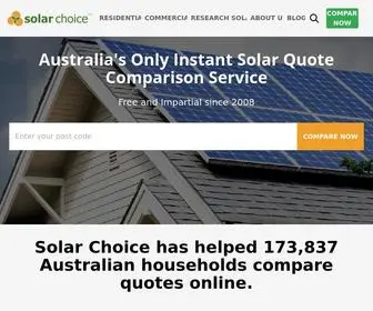 Solarchoice.net.au(Aust's Only Instant Solar Quote Comparison Website) Screenshot