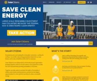 Solarcitizens.org.au(Solar Citizens) Screenshot