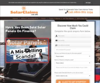 Solarclaims.co.uk(SolarClaims) Screenshot