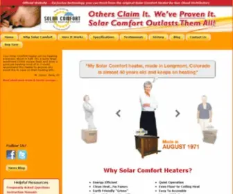 Solarcomfortheat.com(Solar Comfort Heater) Screenshot