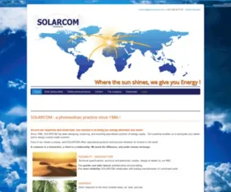 Solarcomfrance.com(Design and construction of solar systems and radio networks) Screenshot