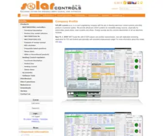 Solarcontrols.cz(SOLAR controls s.r.o) Screenshot