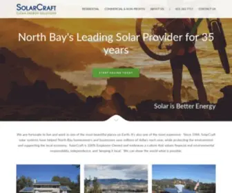 Solarcraft.com(North Bay's Leading Solar Provider) Screenshot