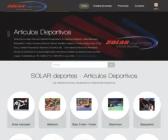 Solardeportes.cl(Nuestra empresa SOLAR deportes) Screenshot