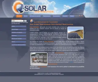 Solardistribution.eu(Grossiste Fabricant Panneaux Solaires Photovoltaiques) Screenshot