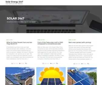 Solarenergy24X7.com(Solar Energy 24×7) Screenshot